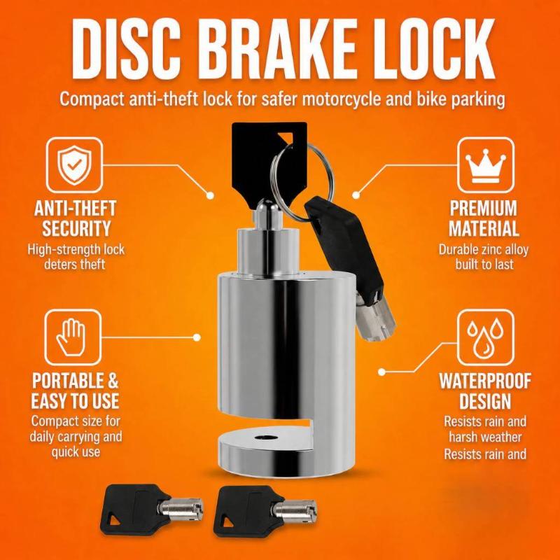 Disc Lock Brake - قفل قرص الفرامل العالمي للدراجات النارية،