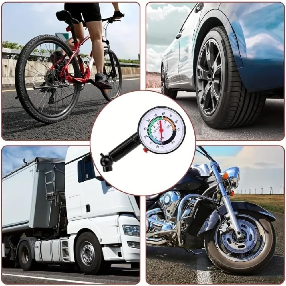 Tyre Pressure Gauge - مقياس ضغط الإطارات الميكانيكي عالي الدقة