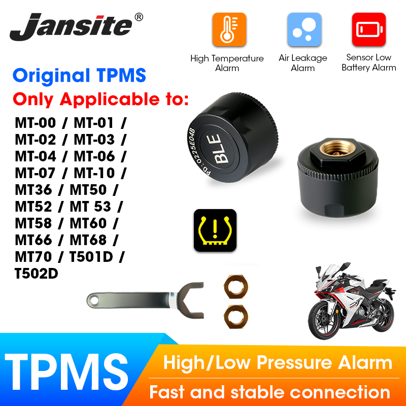 Tyre Pressure Gauge - دراجات نارية Jansite TPMS مصممة لنموذج