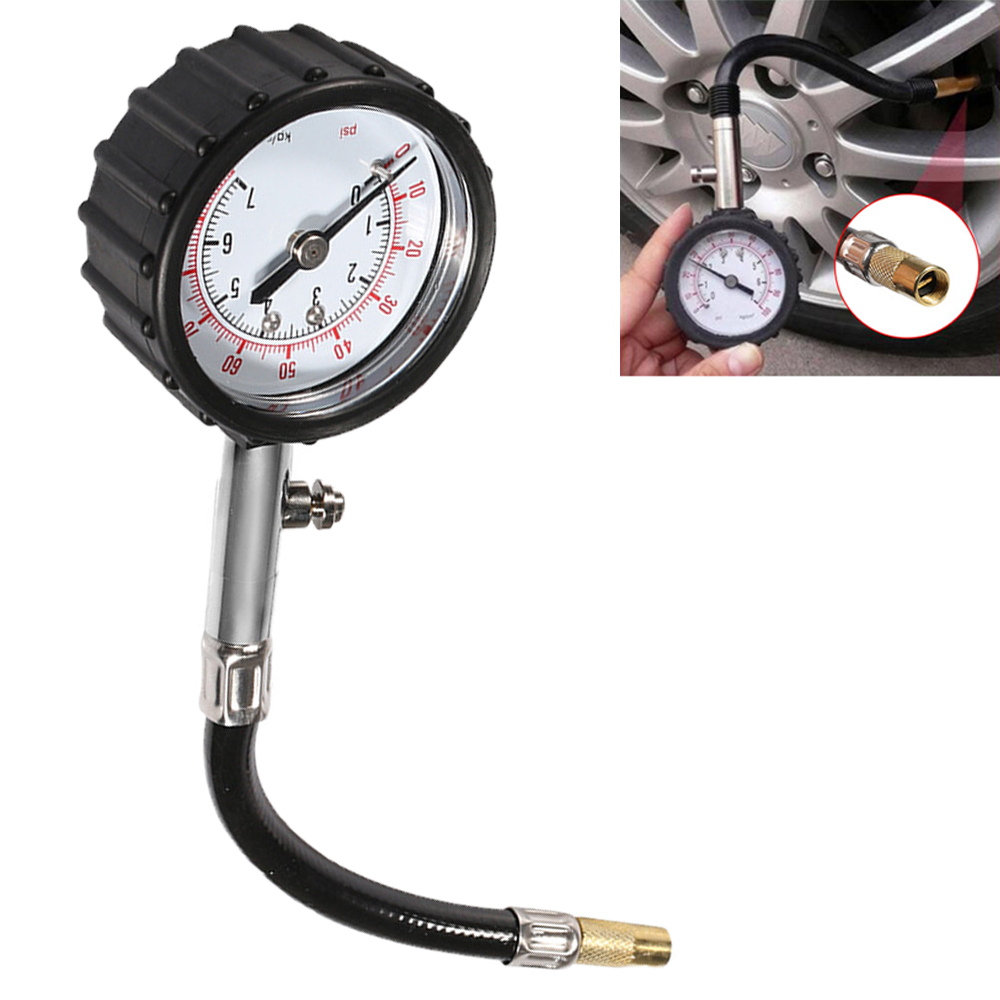 Tyre Pressure Gauge - اختبار ضغط الهواء للإطارات العالمي أنبوب