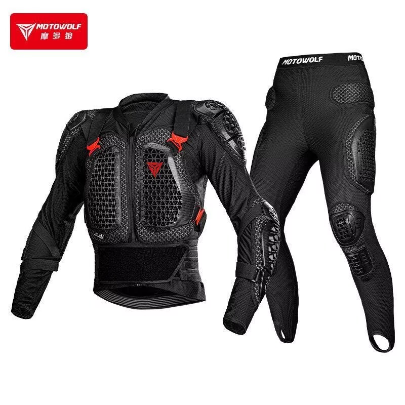 Motorcycle Gear Jacket And Pants - سترة دراجات نارية للرجال مع درع