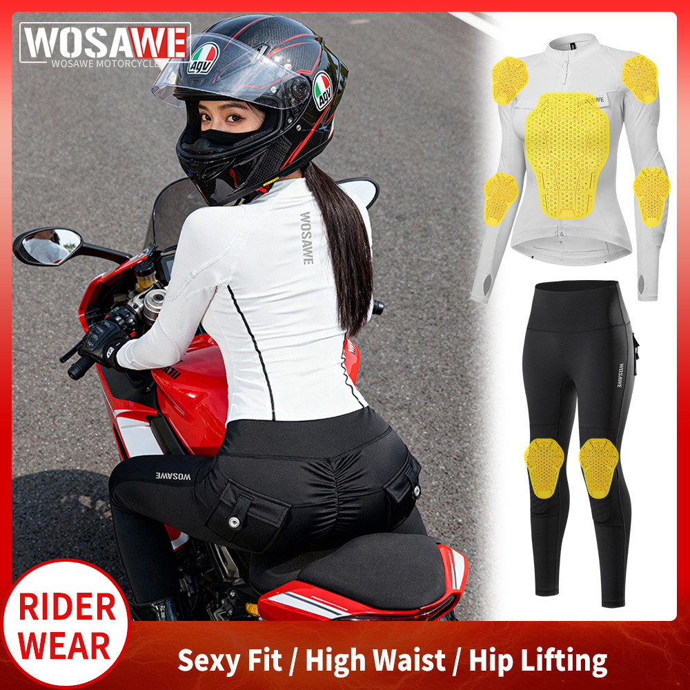 Motorcycle Gear Jacket And Pants - طقم سترة وبنطلون للدراجات النارية للنساء