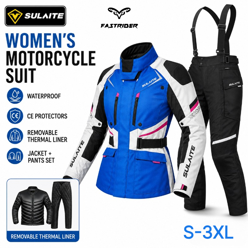 Motorcycle Gear Jacket And Pants - بدلة ركوب الدراجات النارية للنساء، ملابس