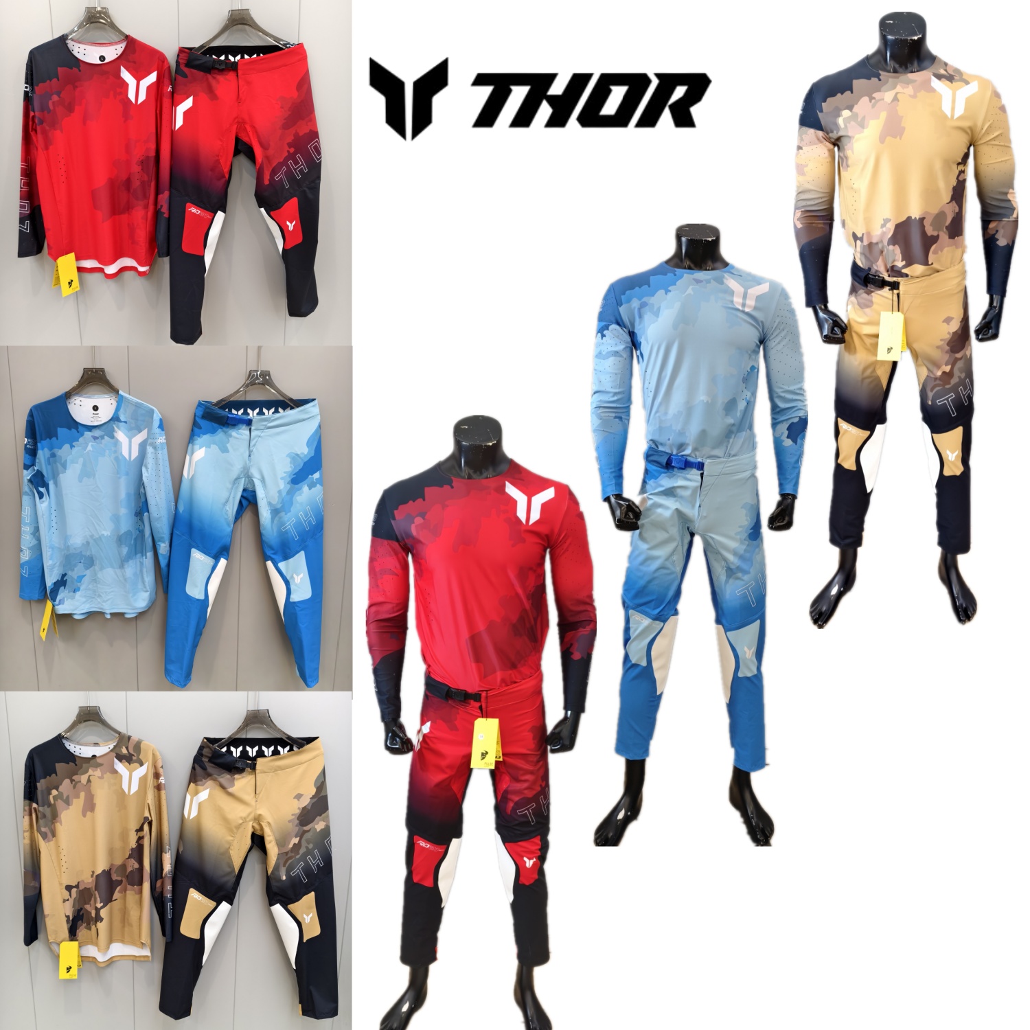 Motorcycle Gear For Men - طقم ملابس THOR للدراجات النارية، بدلة