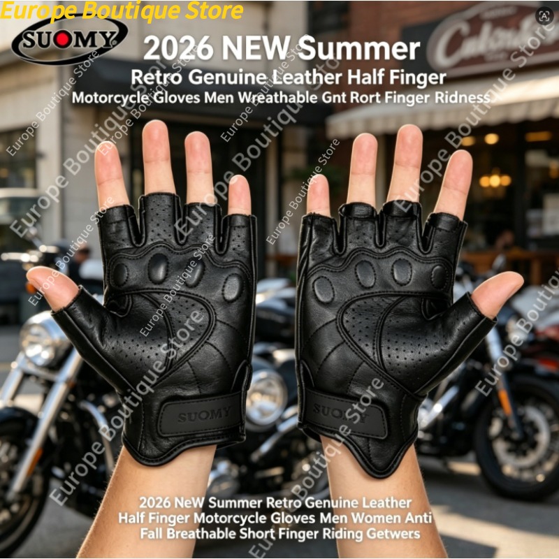 Motorcycle Gear Gloves - قفازات دراجات نارية نصف إصبع من