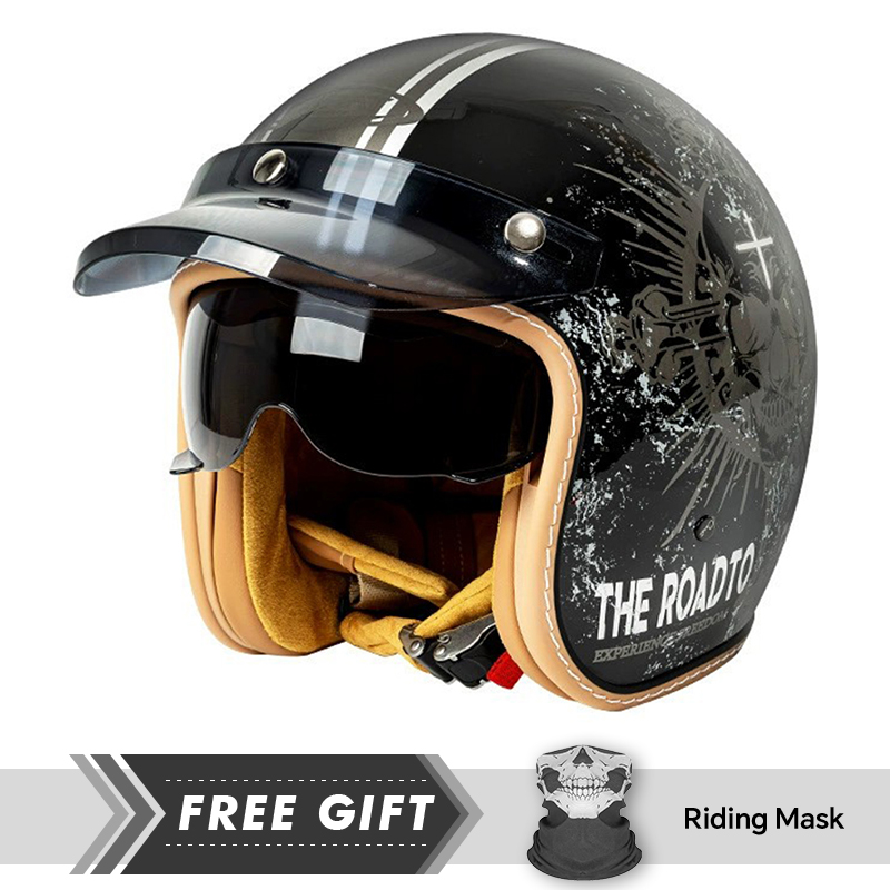 خوذة دراجة نارية معتمدة من وزا - مراجعة Motorcycle Gear In Store وسعره