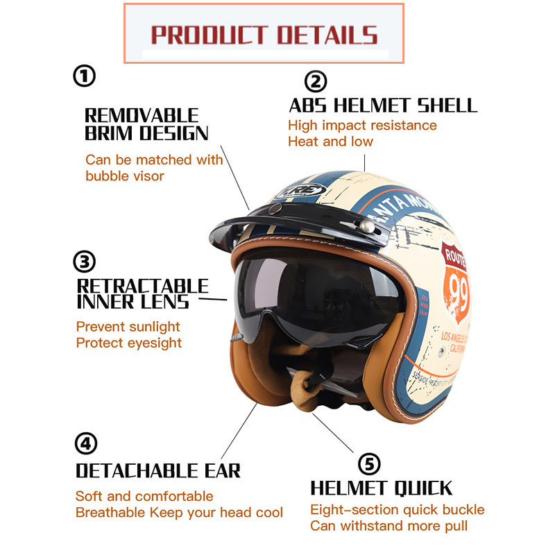 خوذات دراجات نارية مفتوحة الوج - مراجعة Motorcycle Gear In Store وسعره