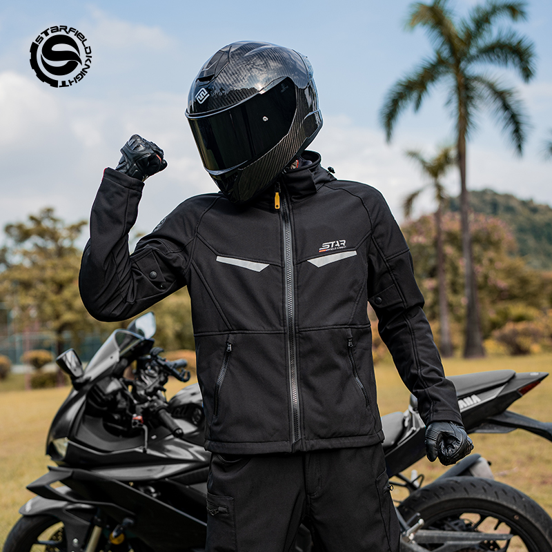 سترة وسروال لركوب الدراجات الن - مراجعة Motorcycle Gear Jacket And Pants وسعره