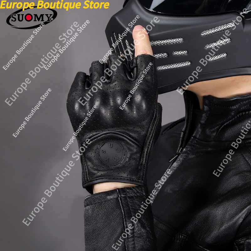 قفازات دراجات نارية ريترو نصف  - مراجعة Motorcycle Gear Gloves وسعره