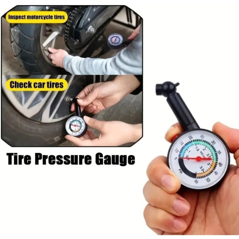 مقياس ضغط الإطارات الميكانيكي  - مراجعة Tyre Pressure Gauge وسعره