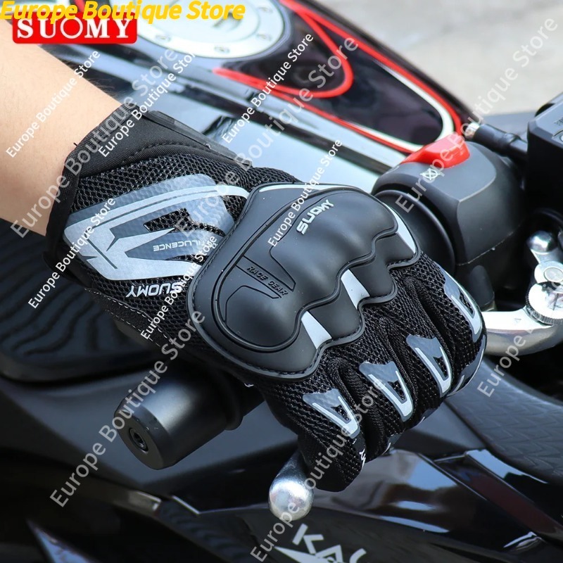 قفازات صيفية رقيقة شبكية قابلة - مراجعة Motorcycle Gear Gloves وسعره