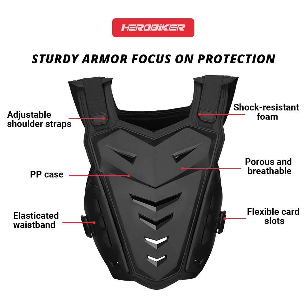 سترة واقية للدراجات النارية، د - مراجعة Chest Protector Armor وسعره