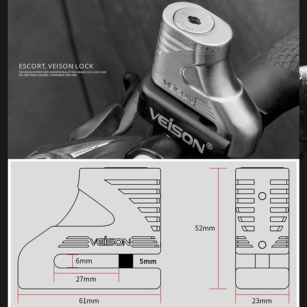 موتوكروس مكافحة سرقة مكبح قرصي - مراجعة Disc Lock Brake وسعره