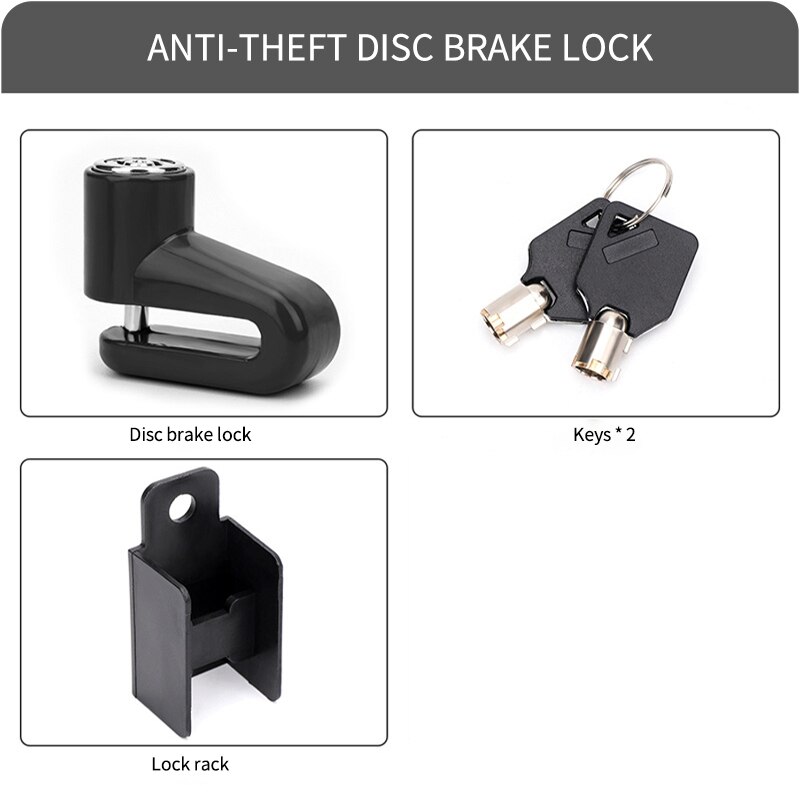 مكافحة سرقة الصلب دراجة نارية  - مراجعة Disc Lock Brake وسعره