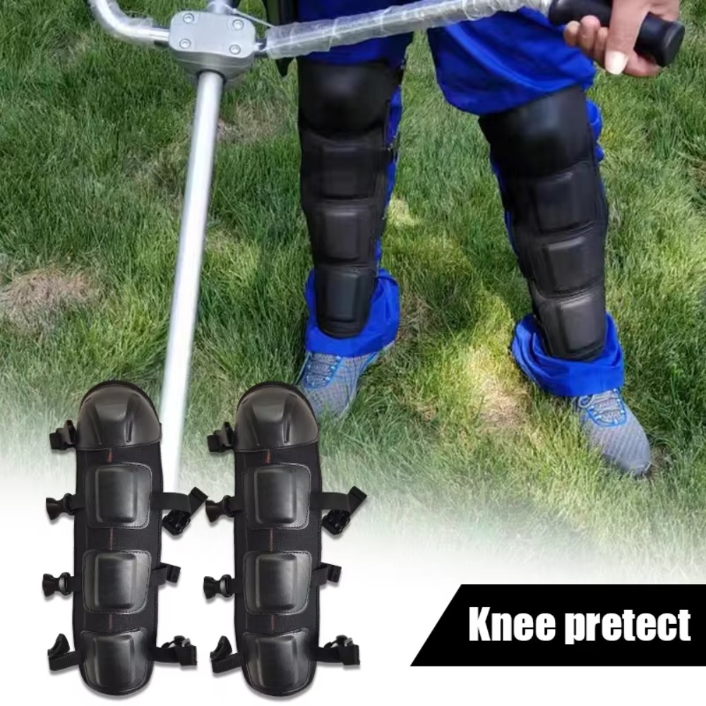 قطعتان من واقيات الساق السوداء - مراجعة Motorcycle Gear Protection وسعره
