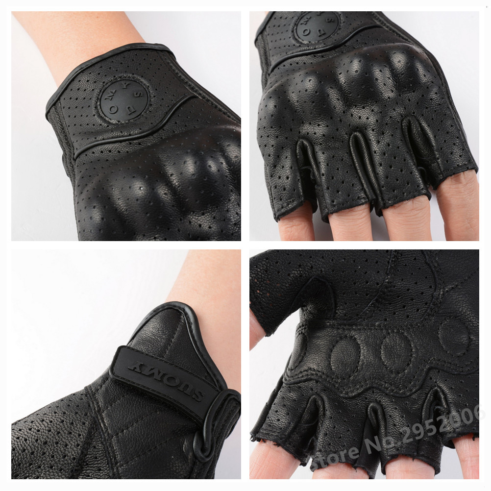 الصيف نصف اصبع قفازات دراجة نا - مراجعة Motorcycle Gear Gloves وسعره