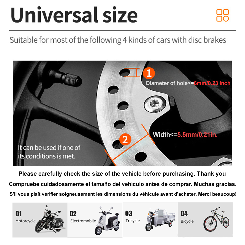 قفل إنذار للدراجات النارية وال - مراجعة Disc Lock Brake وسعره