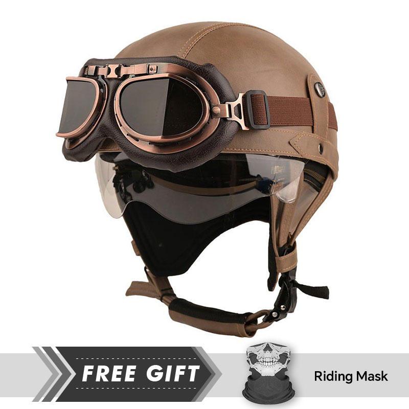 خوذات خفيفة الوزن نصف الوجه لل - مراجعة Motorcycle Gear In Store وسعره
