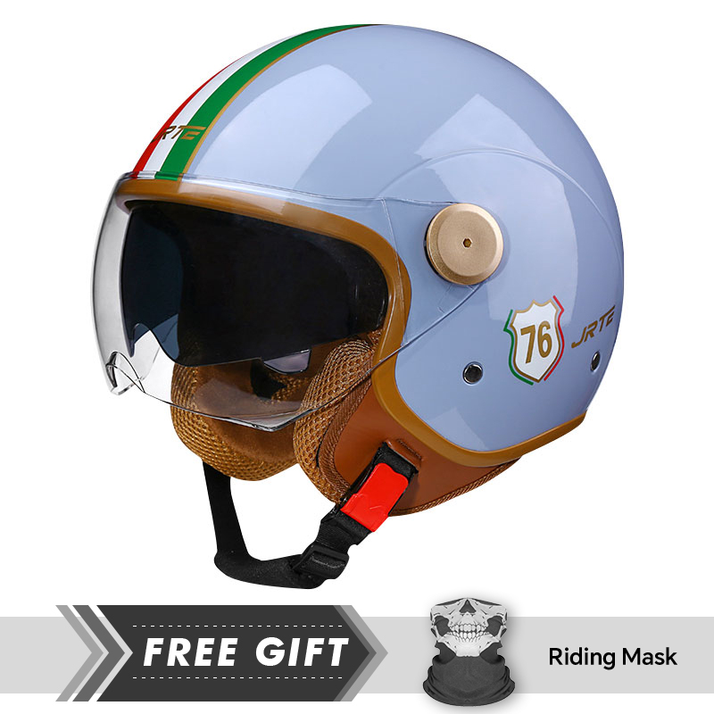 DOT 3/4 مفتوح الوجه خوذات الدر - مراجعة Motorcycle Gear In Store وسعره