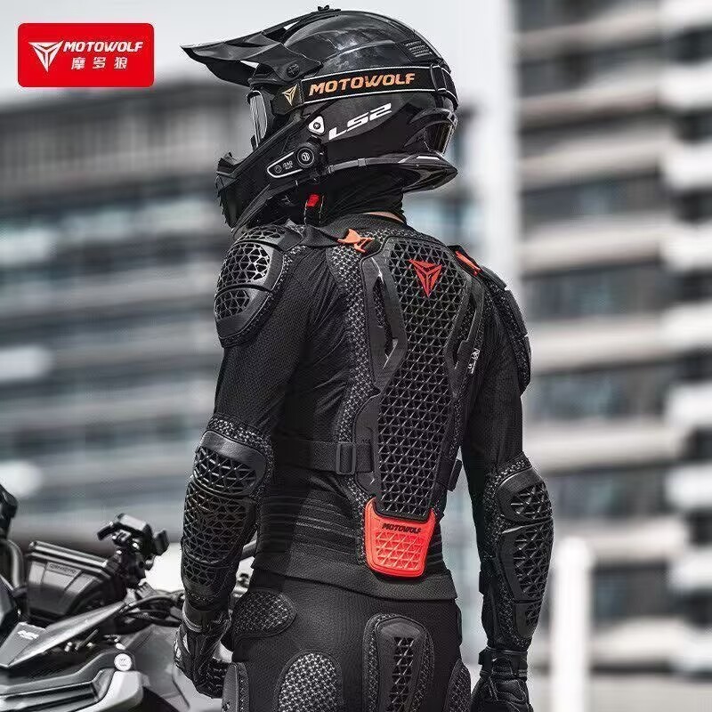 سترة دراجات نارية للرجال مع در - مراجعة Motorcycle Gear Jacket And Pants وسعره