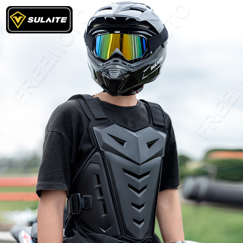 SULAITE-درع الجسم موتوكروس ، س - مراجعة Chest Protector Armor وسعره