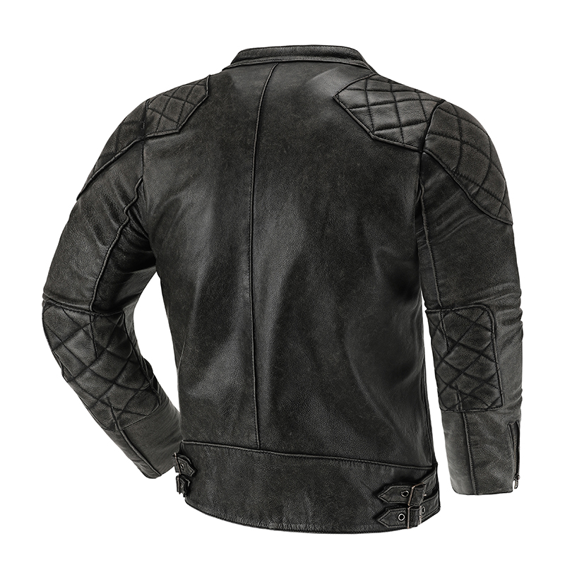 سترة جلدية الرجعية للرجال ، بد - مراجعة Motorcycle Gear For Men وسعره