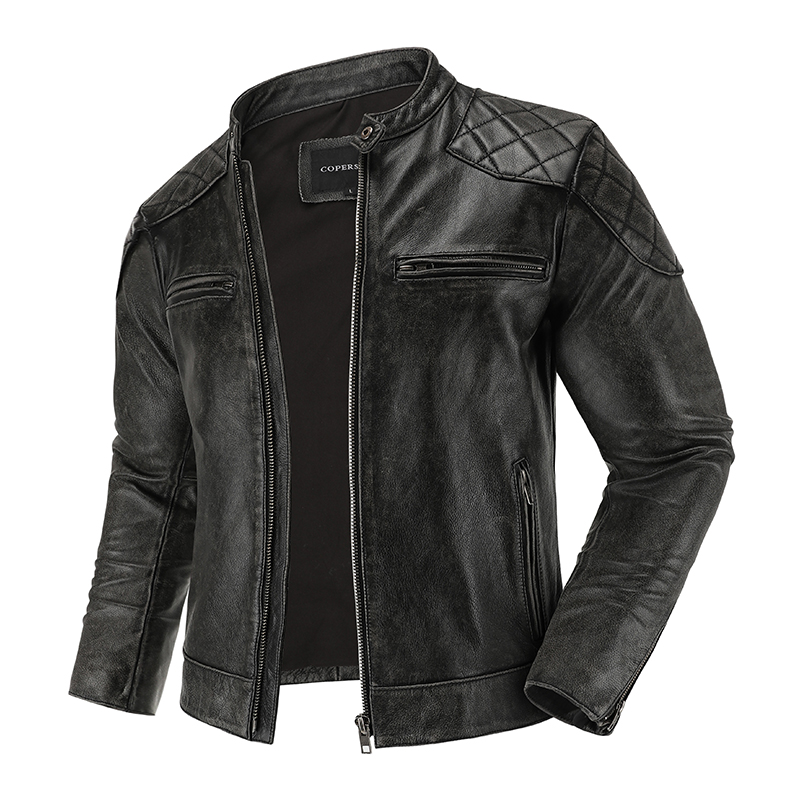 سترة جلدية الرجعية للرجال ، بد - مراجعة Motorcycle Gear For Men وسعره