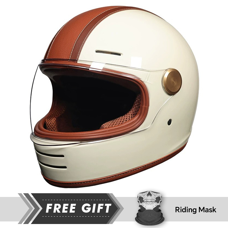 خوذات دراجات نارية جلدية كاملة - مراجعة Motorcycle Gear In Store وسعره