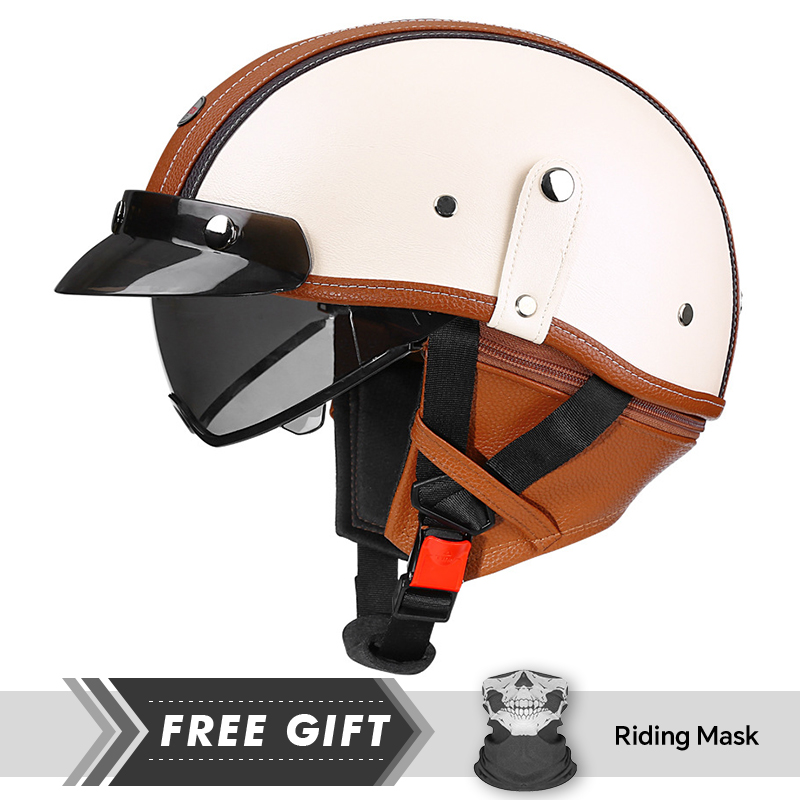 خوذة نصف دراجة نارية كلاسيكية  - مراجعة Motorcycle Gear In Store وسعره